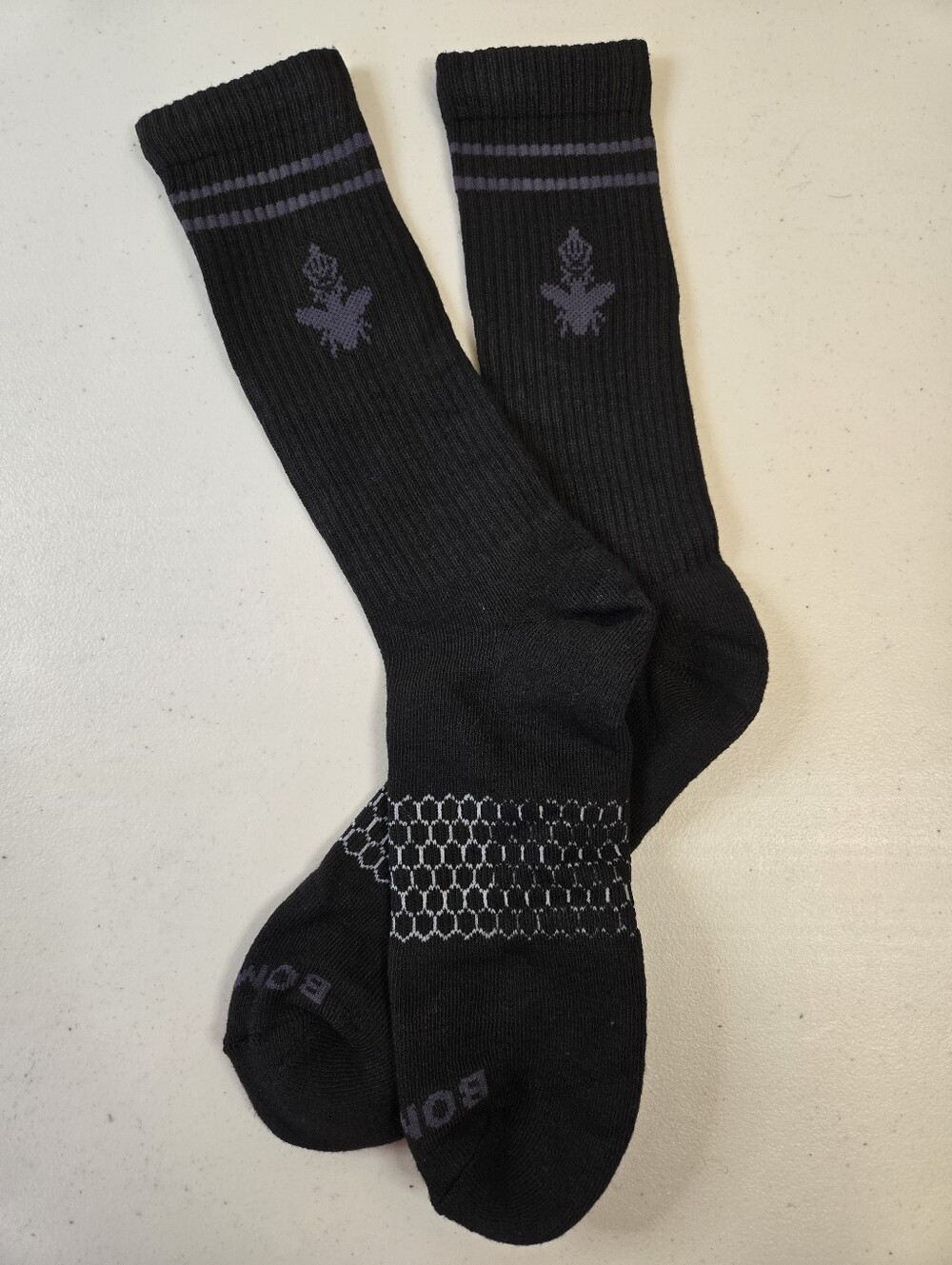 NWoT Bombas Crew Socks Black Large 11-13